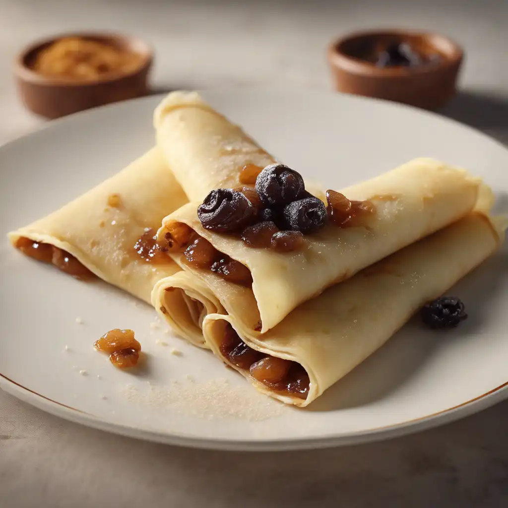 Cinnamon and Raisin Crepes