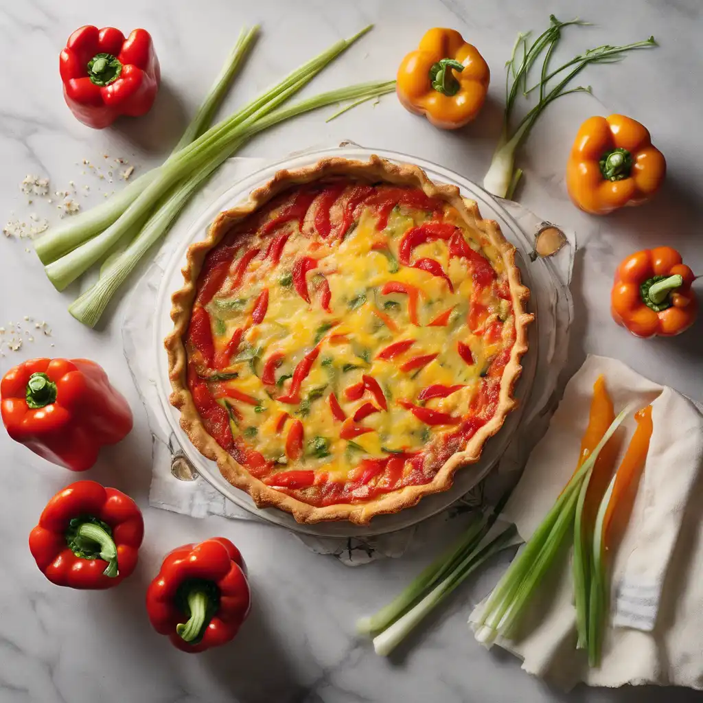 Red Bell Pepper Quiche