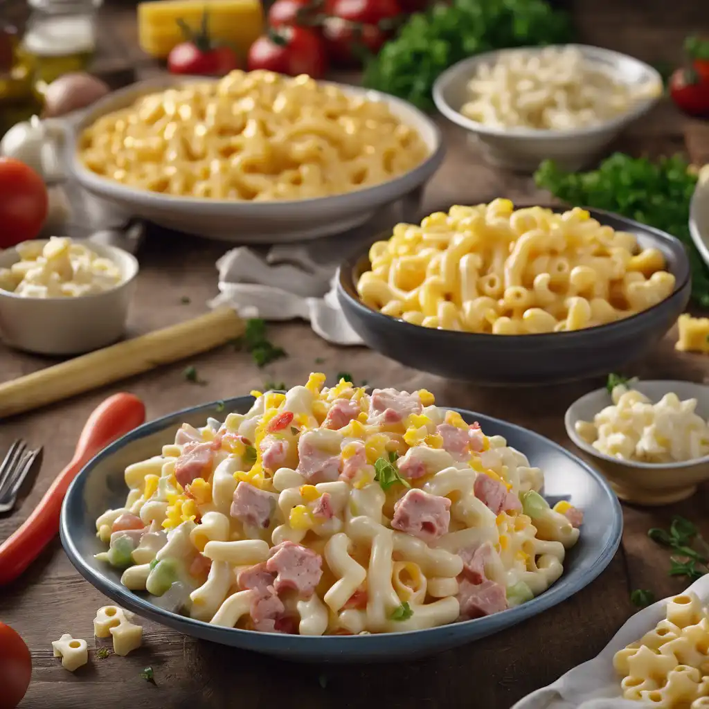 Macaroni Salad with Meat and Cheese