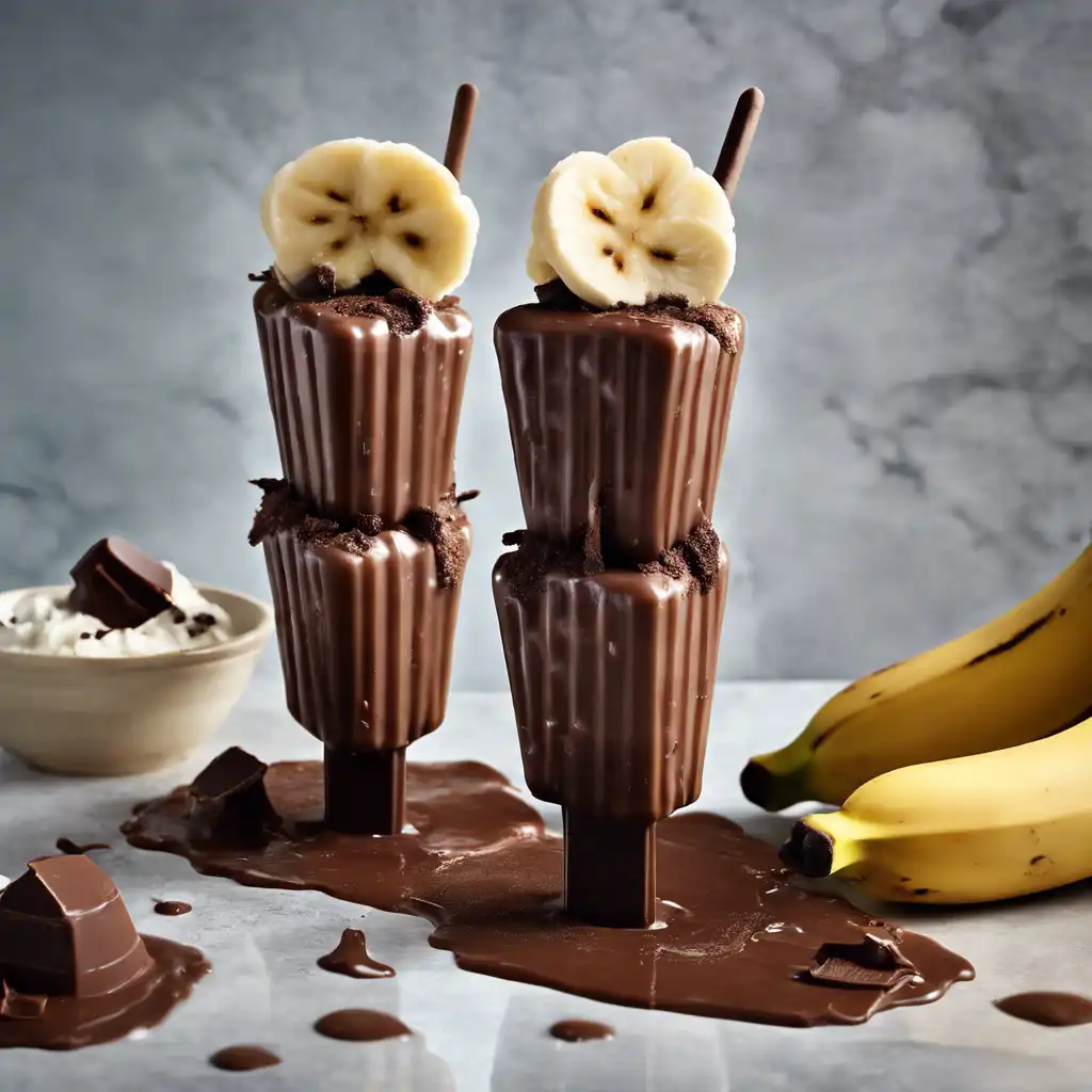 Chocolate Banana Popsicles