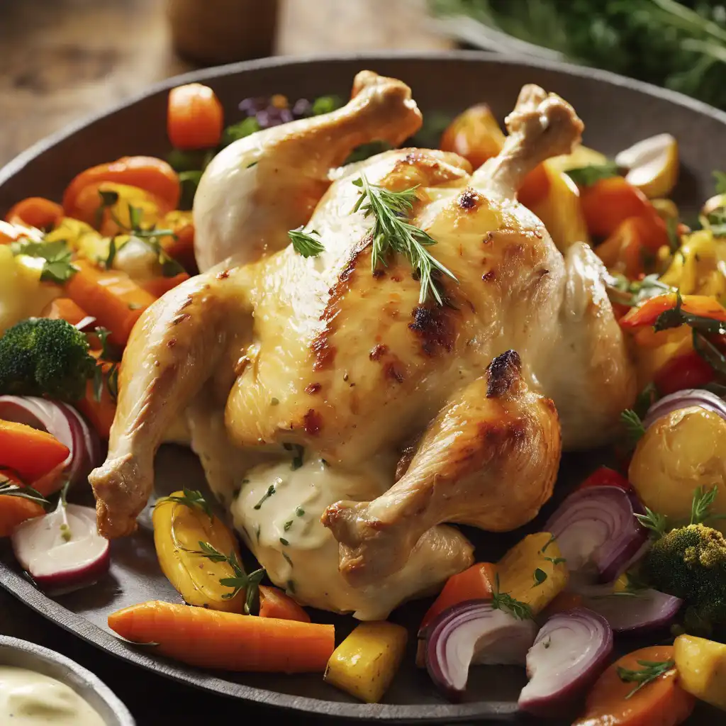 Oven-Roasted Chicken with Mayonnaise