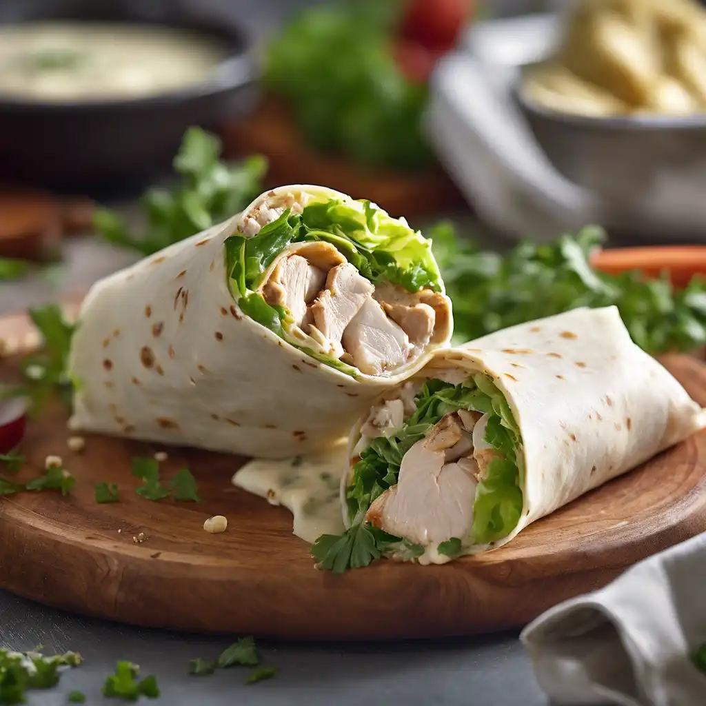 Chicken Cream Sauce for Caesar Wrap