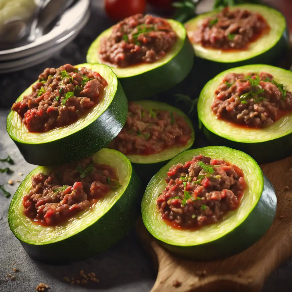 Zucchini Rounds with Ground Beef