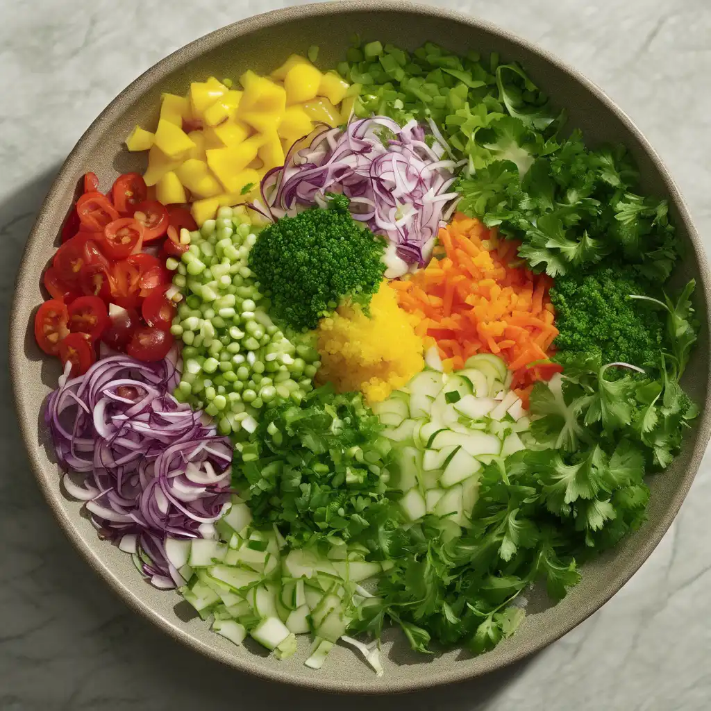 Green Tempering for Salad