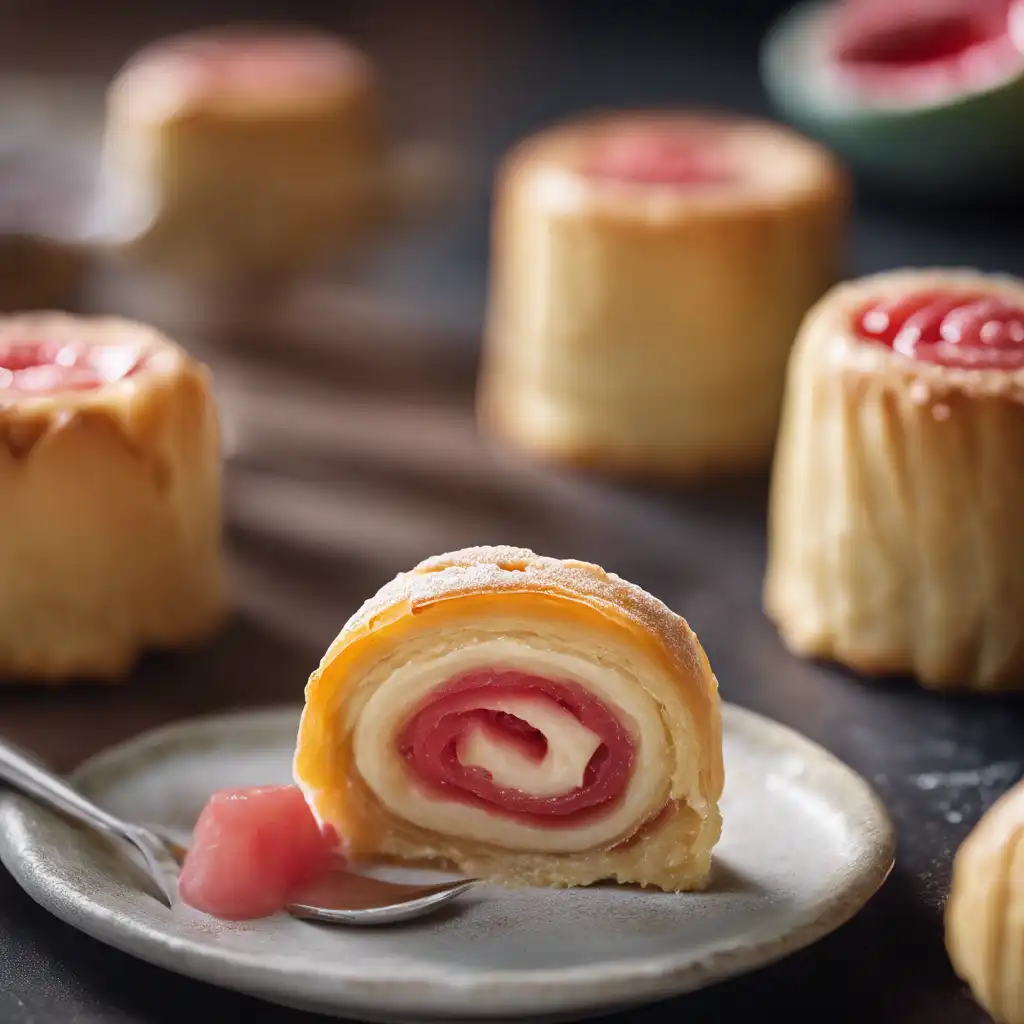 Custard Cream Roll with Guava Filling