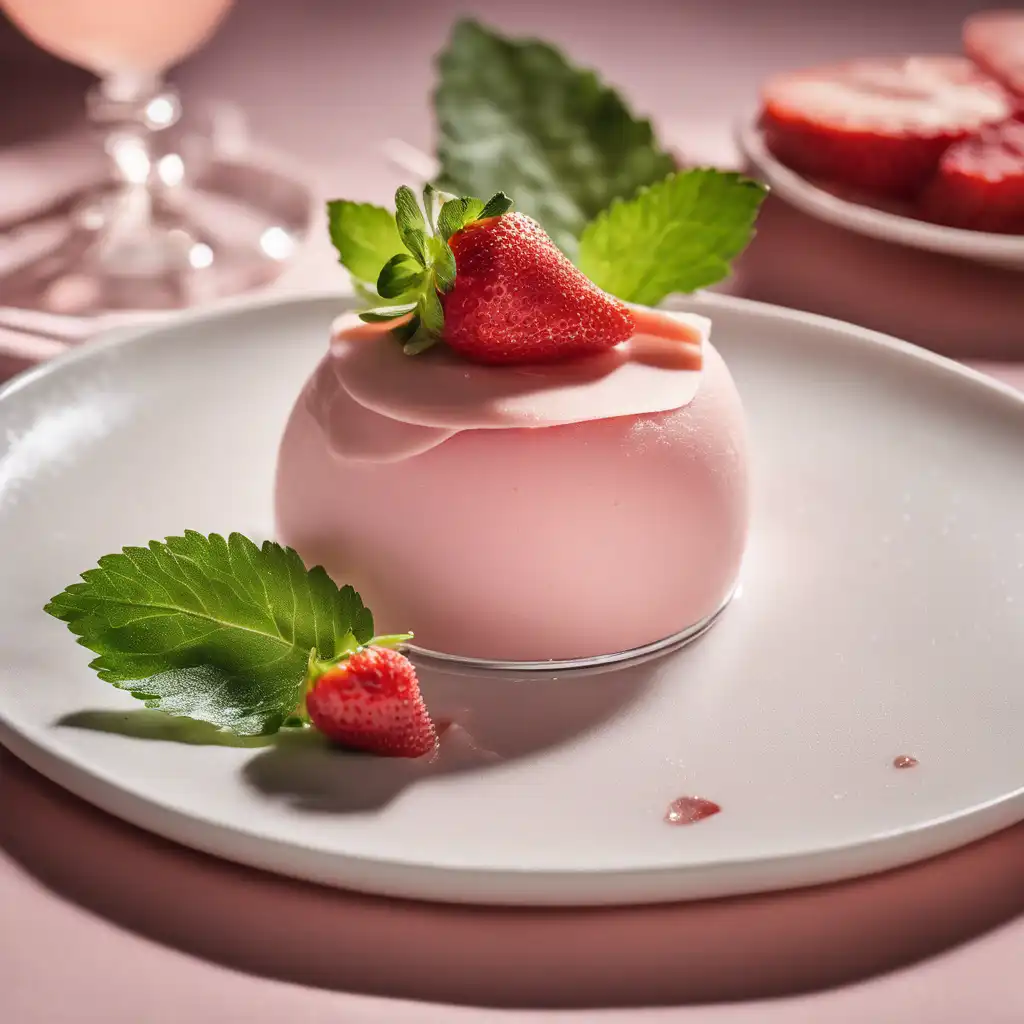 Strawberry Mousse with Prosciutto