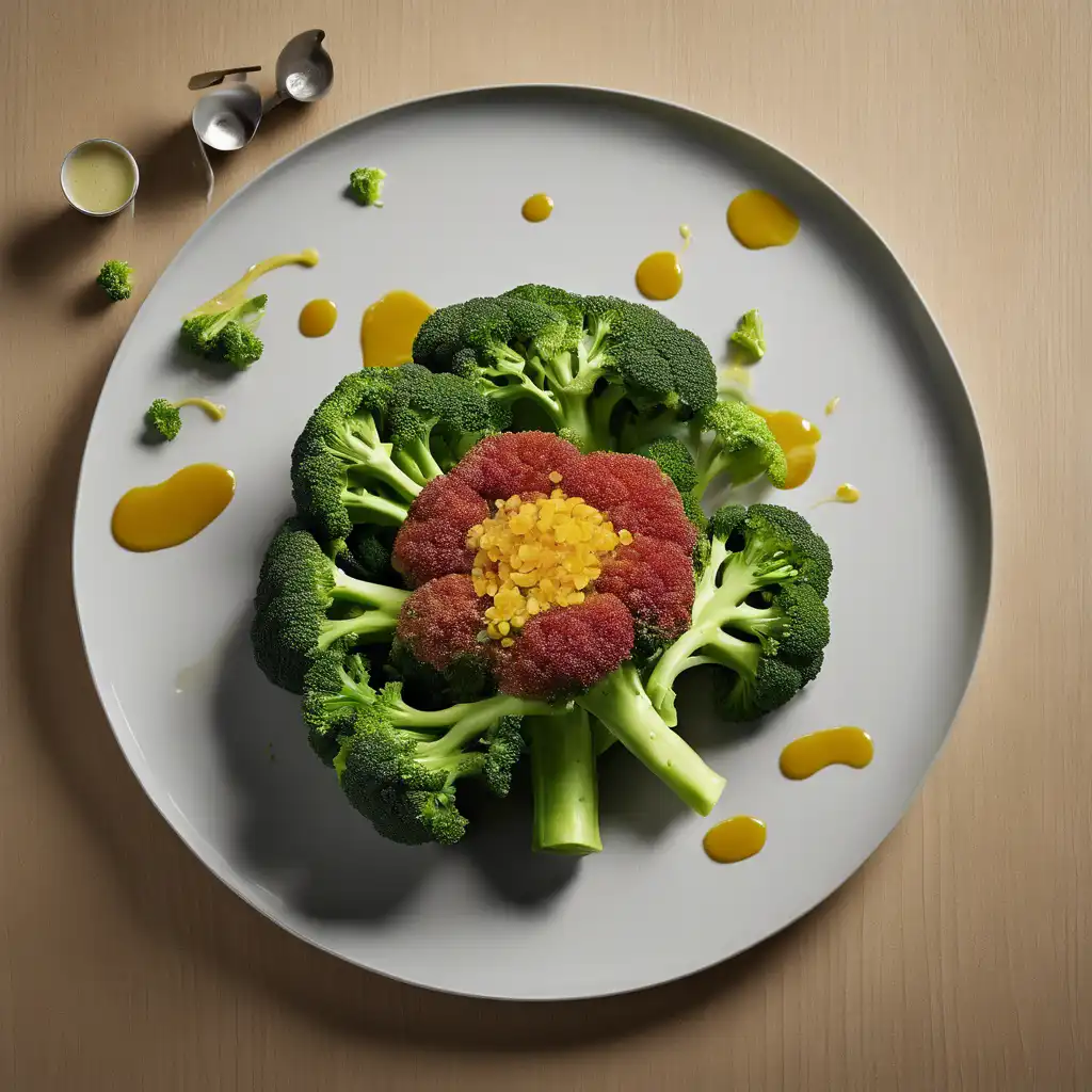 Flower of Broccoli with Vinaigrette