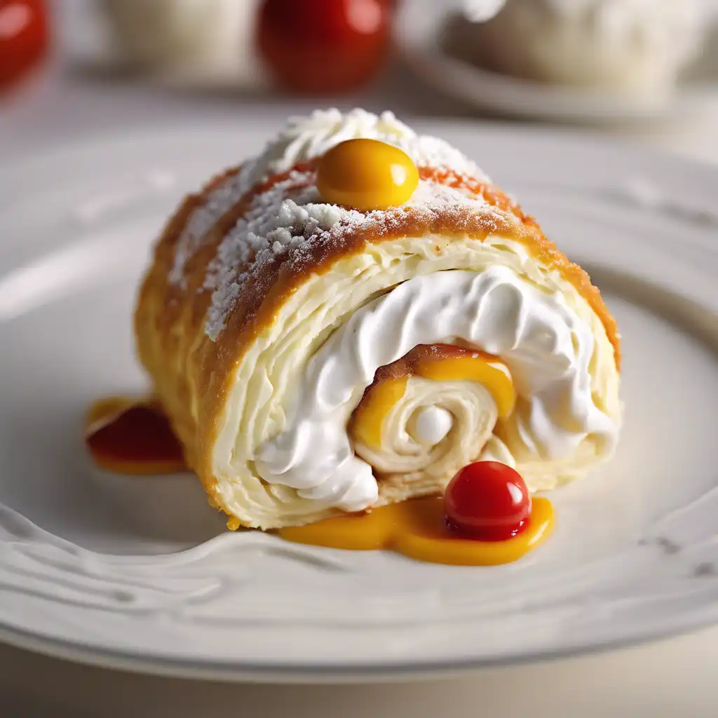 Super Stuffed Roll with Whipped Cream