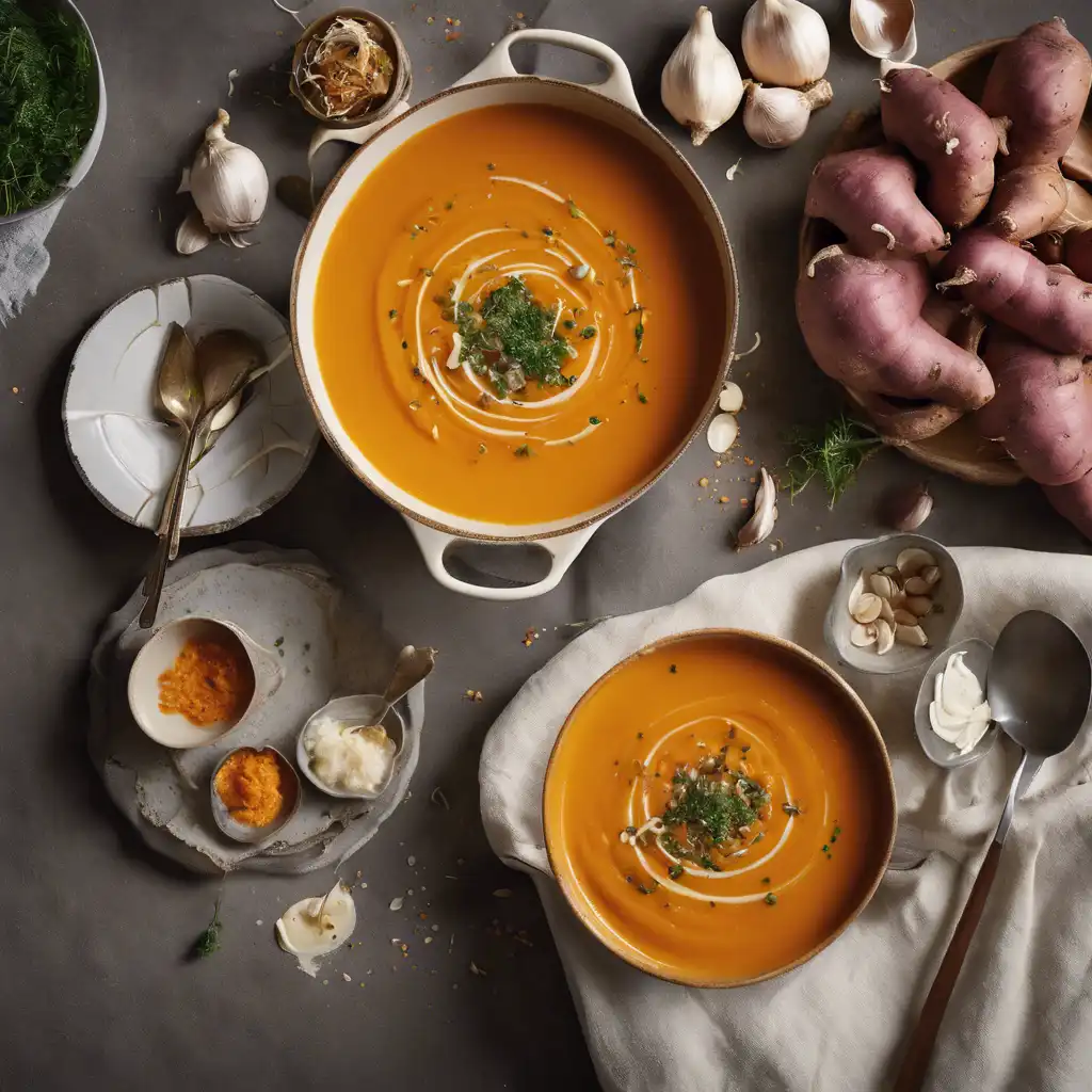 Sweet Potato and Garlic Soup