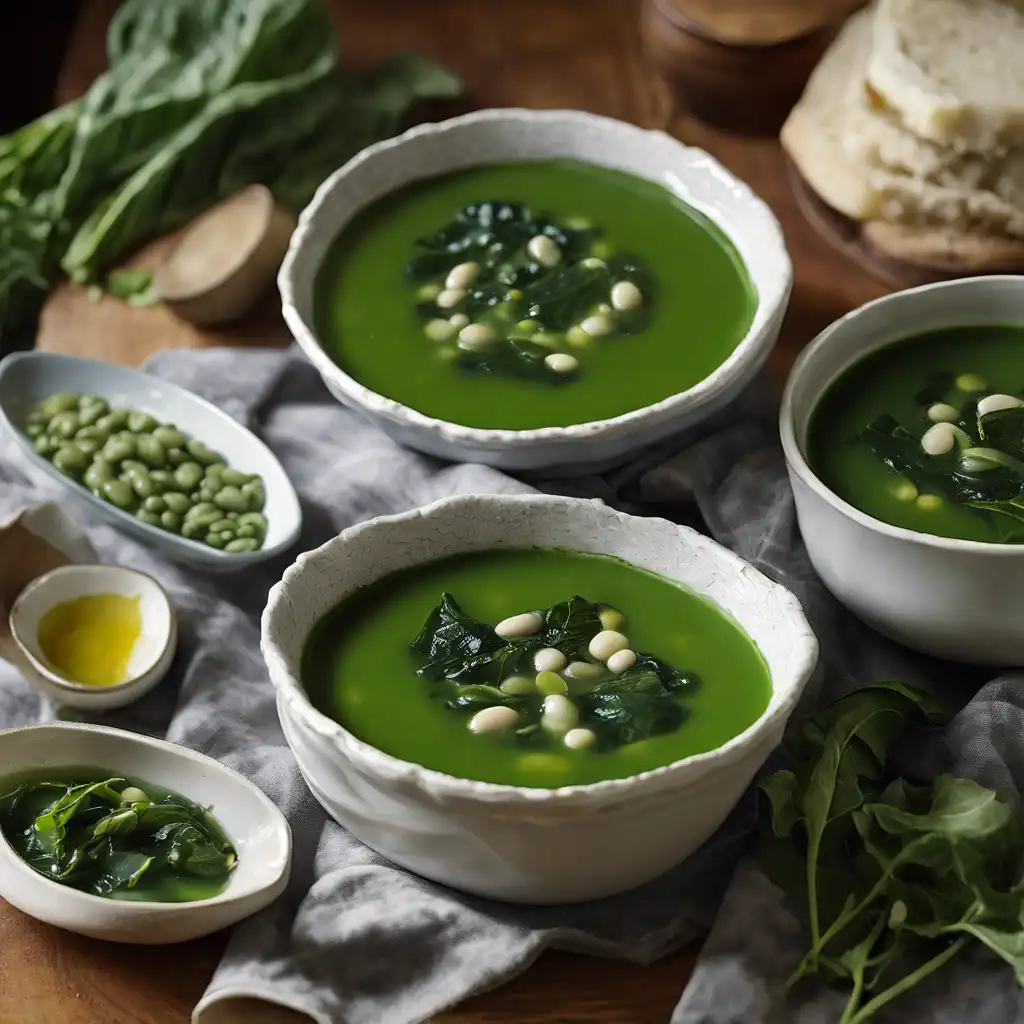 Fava and Collard Green Soup