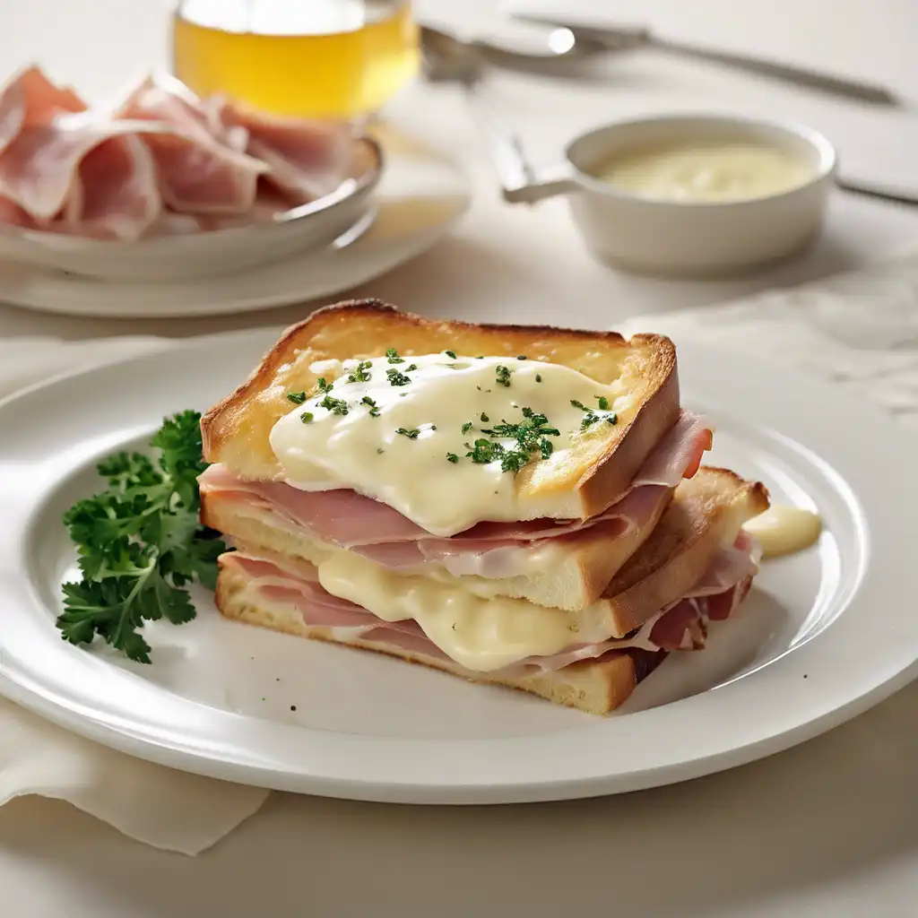 Croque Monsieur with Mornay Sauce