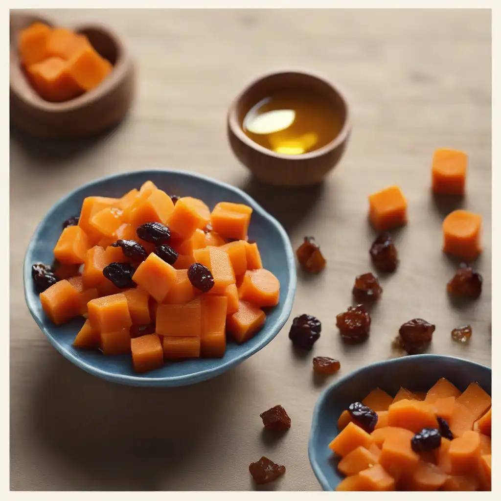 Carrot, Raisin, and Honey Sweet Dish