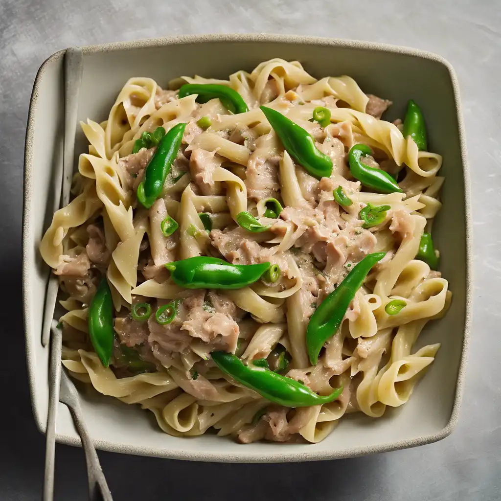 Quick Tuna and Green Pepper Pasta