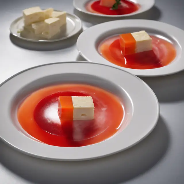 Foto de Tomato and Cheese Gelatin