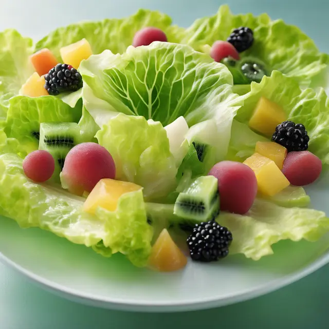 Foto de Roman Lettuce with Fruits Salad