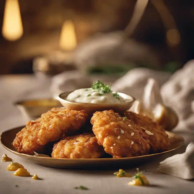 Foto de Garlic Fritter with Garlic Sauce