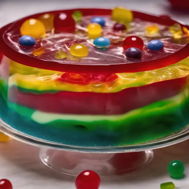 Foto de Rainbow Gelatin Dessert