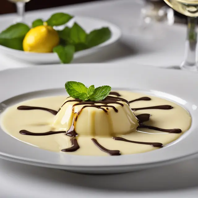 Foto de Lemon Pudding with White Wine Sauce