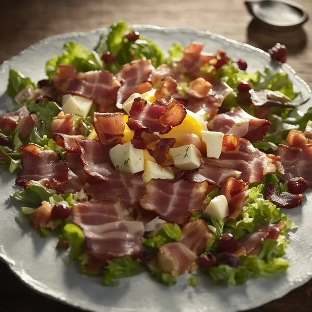 Foto de Country-style Salad with Smoked Bacon