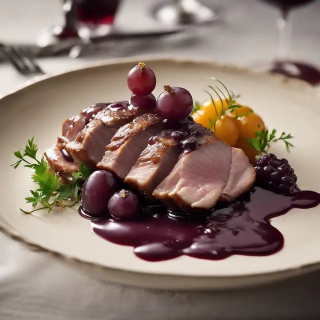 Foto de Duck with Grape Sauce