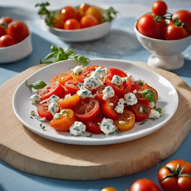 Foto de Salada de tomate com gorgonzola