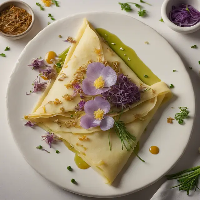 Foto de Chive Flower Crepe