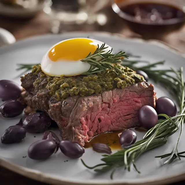 Foto de Egg and Herb Crusted Beef