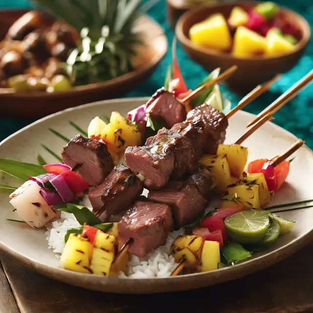 Foto de Polynesian-Style Beef Skewers