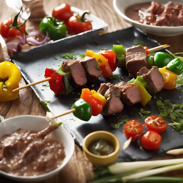 Foto de Skewered Meat with Vegetables