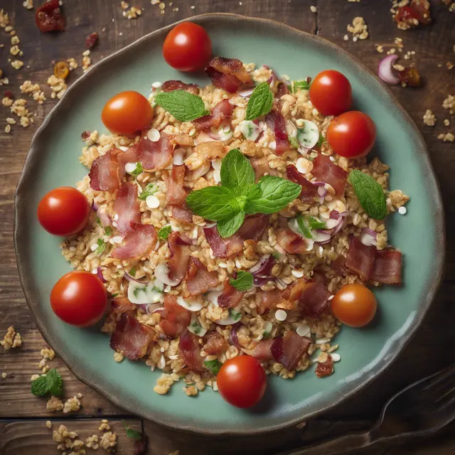 Foto de Oat Salad with Bacon and Mint