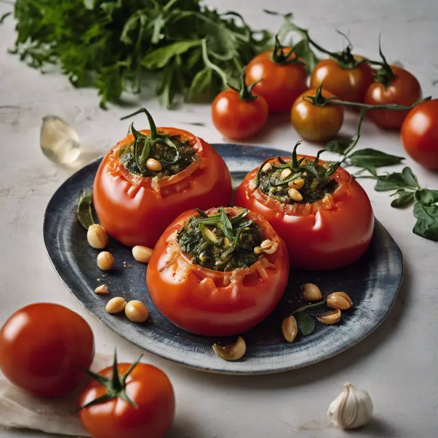 Foto de Tomato Stuffed with Manjericão