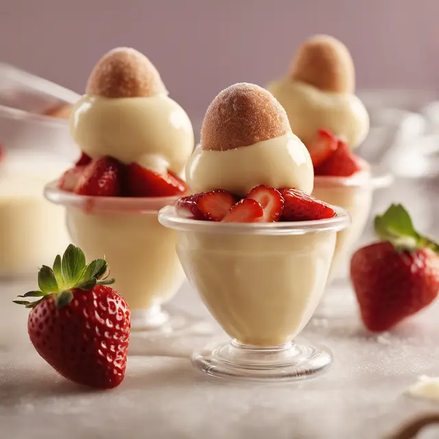 Foto de Cinnamon Custard Pops with Strawberries