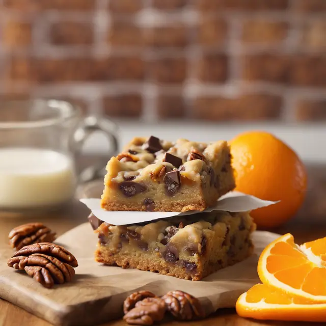 Foto de Chocolate Chip Cookie Bars with Orange and Pecans