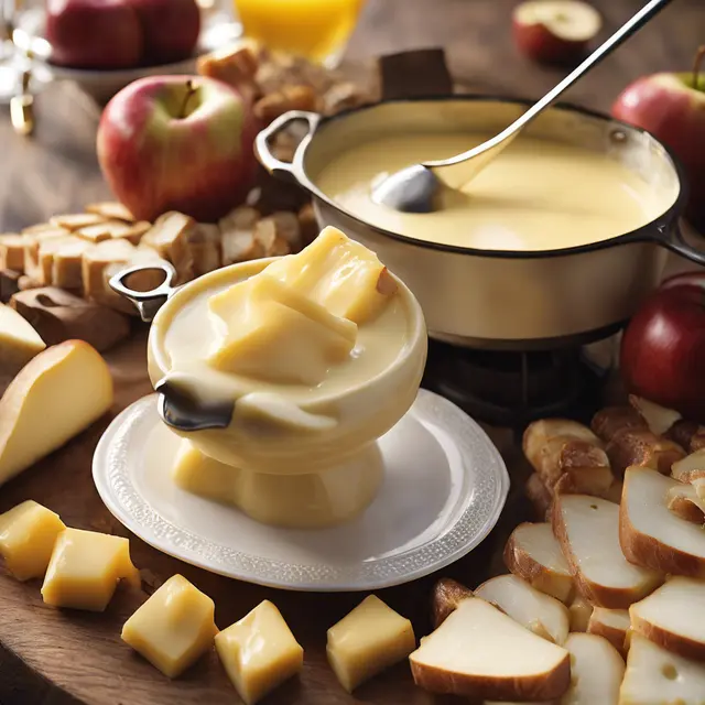 Foto de Provolone Cheese Fondue with Cheese Sauce