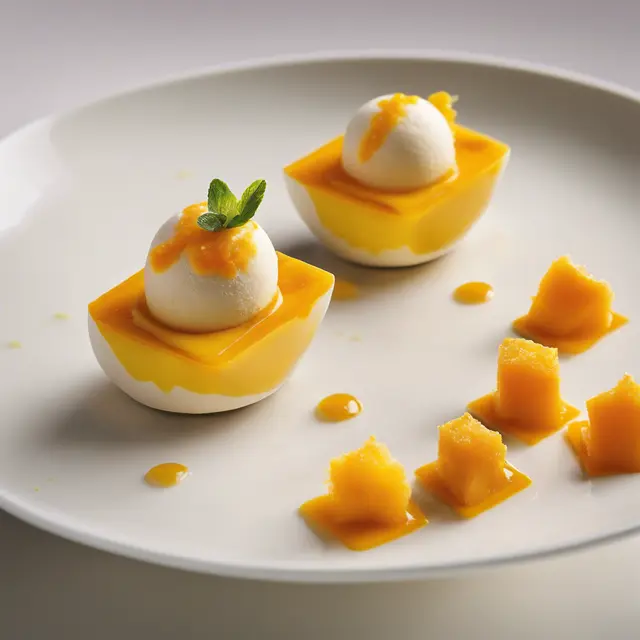 Foto de Passion Fruit Mousse with Sorbet