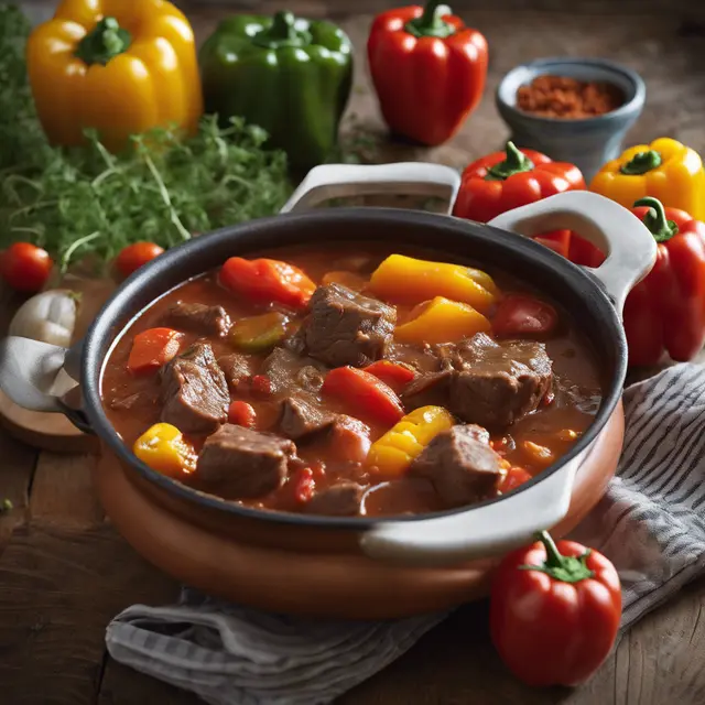 Foto de Beef Stew with Bell Pepper and Tomato