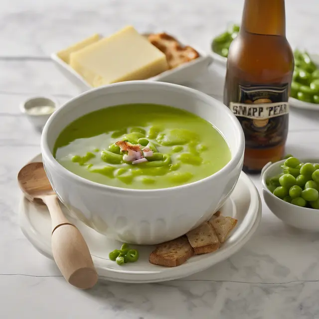 Foto de Snap Pea Soup with Beer