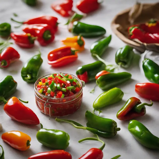 Foto de Red and Green Pepper Relish