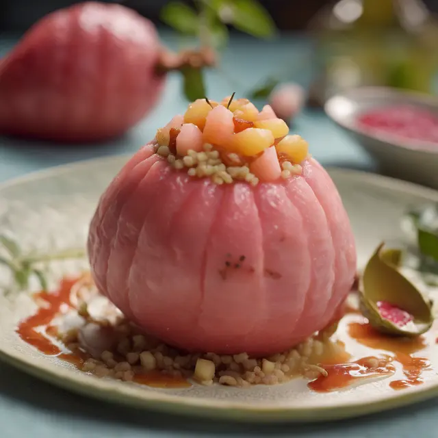 Foto de Guava Stuffed with Baba-De-Moja Cream