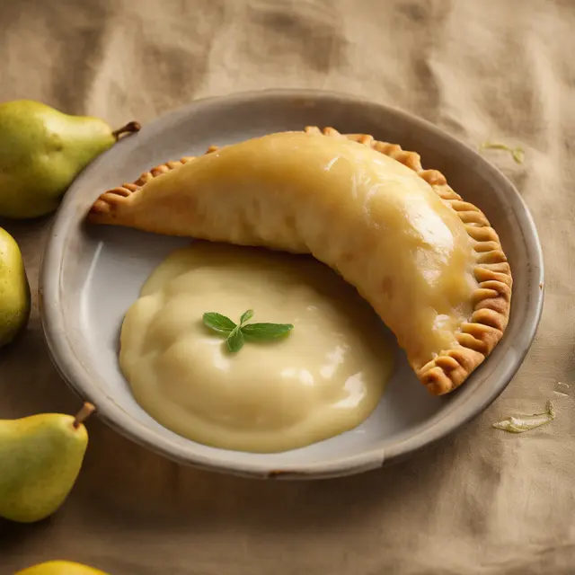 Foto de Pear Empanada with Lemon Sauce