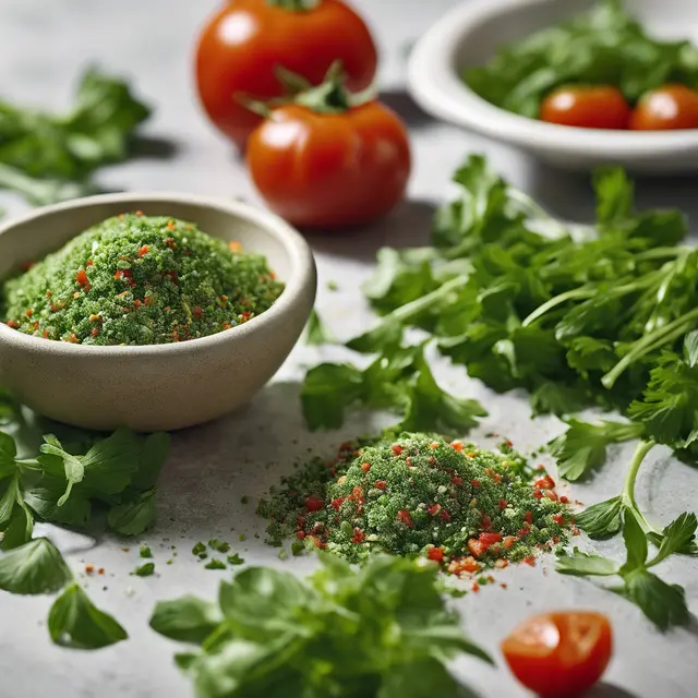 Foto de Herb and Vegetable Seasoning for Tomato Salad or Green Salad