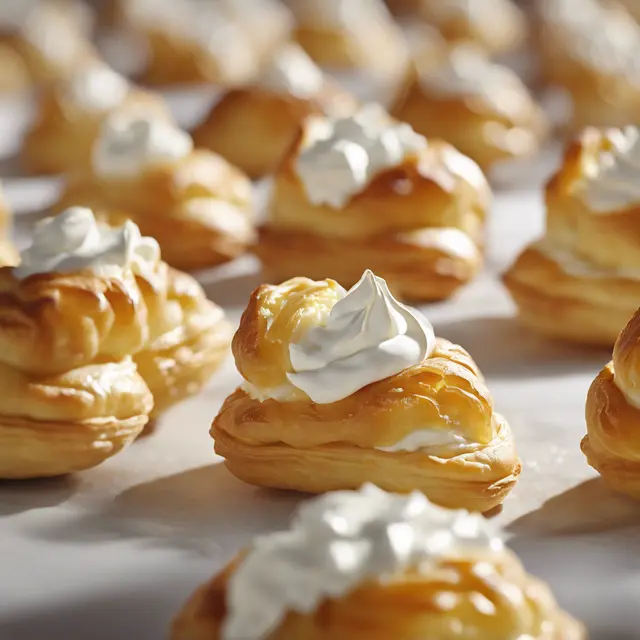 Foto de Cream-Filled Pastry Puffs with Chantilly