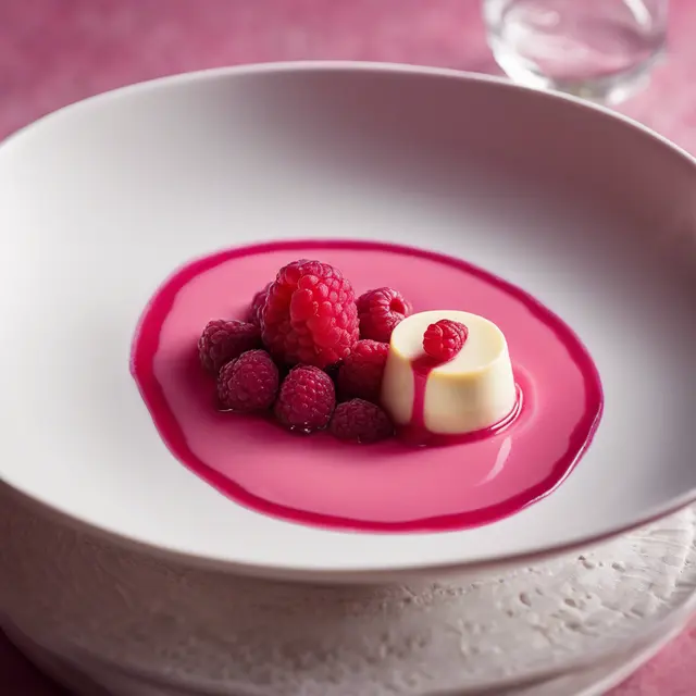 Foto de Raspberry Panna Cotta Dessert