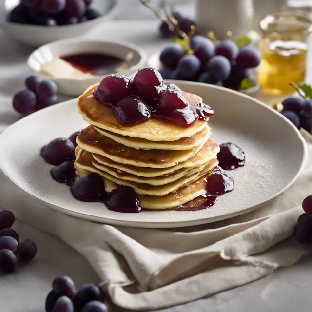 Foto de Ricotta Pancakes with Grape Compote