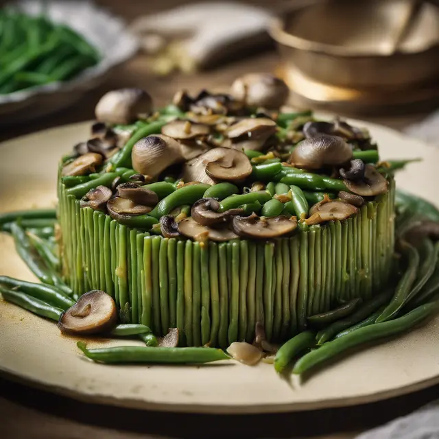 Foto de Green Bean Cake with Mushroom