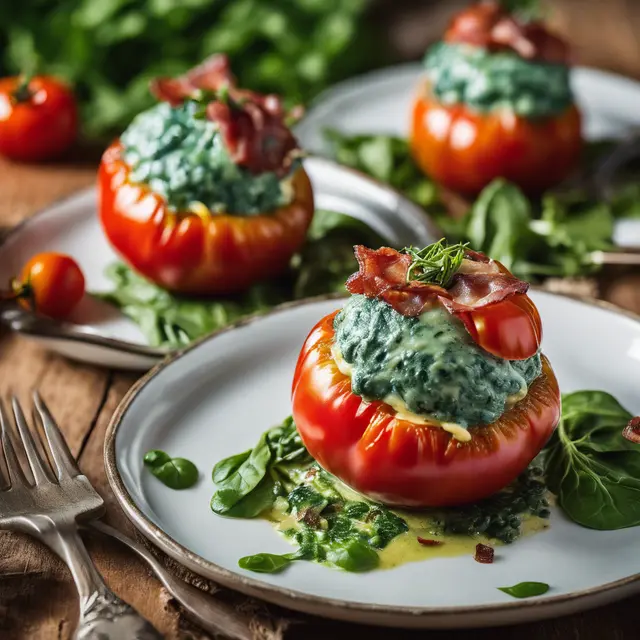 Foto de Stuffed Tomatoes with Spinach Cream