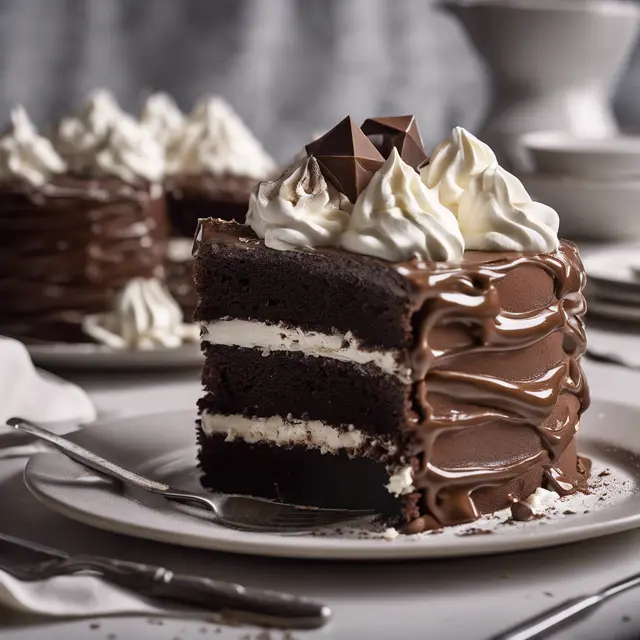 Foto de Chocolate Cake with Whipped Cream