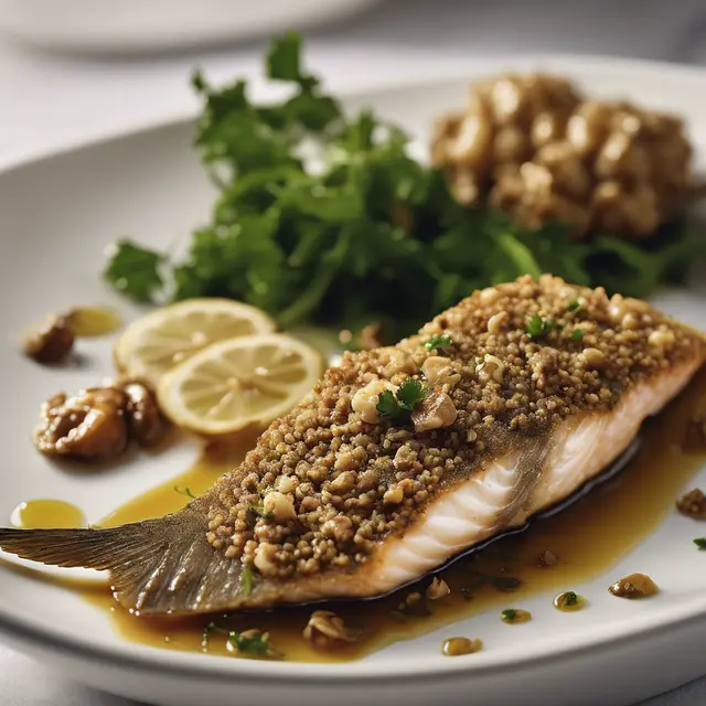 Foto de Walnut-Crusted Fish with Garlic and Olive Oil