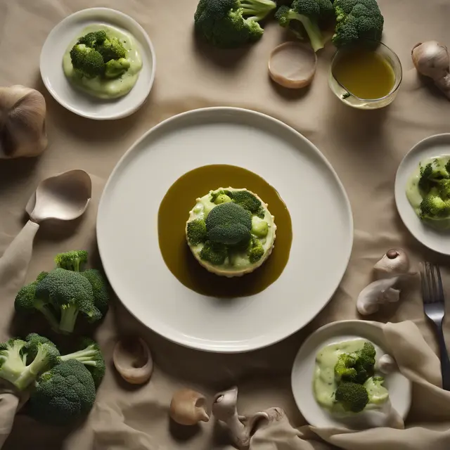 Foto de Broccoli Flan with Mushroom Sauce