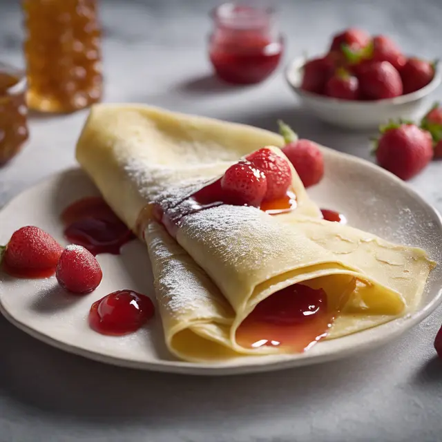 Foto de Gooseberry Crepe with Strawberry Jam